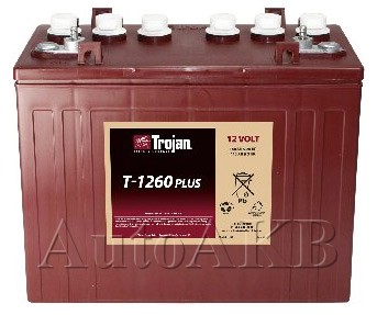 Аккумулятор тяговый Trojan T1260+ 12V (с жидким электролитом) 140 Ач
