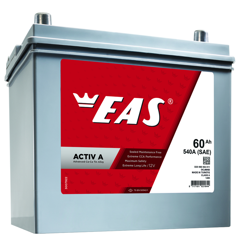 Аккумулятор автомобильный EAS JIS D23L 60 А/ч ОП