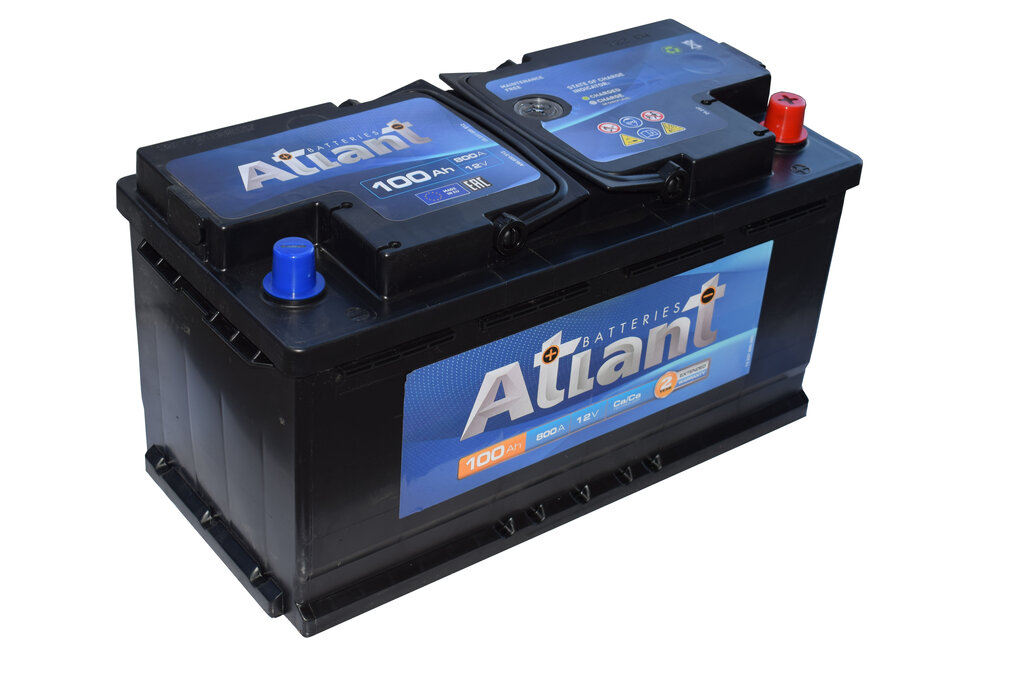 Аккумулятор автомобильный ATLANT Blue 100.0 Ah R+ 800 A ОП (353x175x190) L5