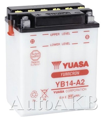 Аккумулятор мото YUASA YB14-A2 14 Ач
