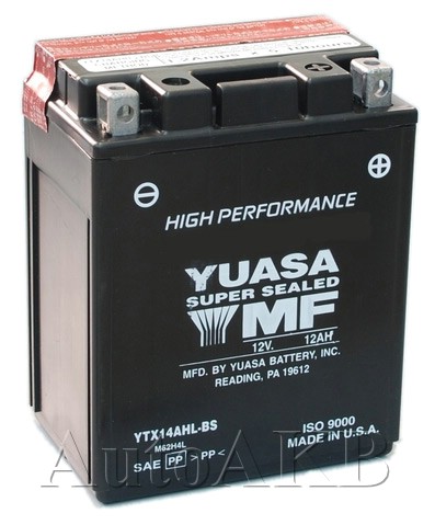 Аккумулятор мото YUASA YTX14AHL-BS  12 Ач
