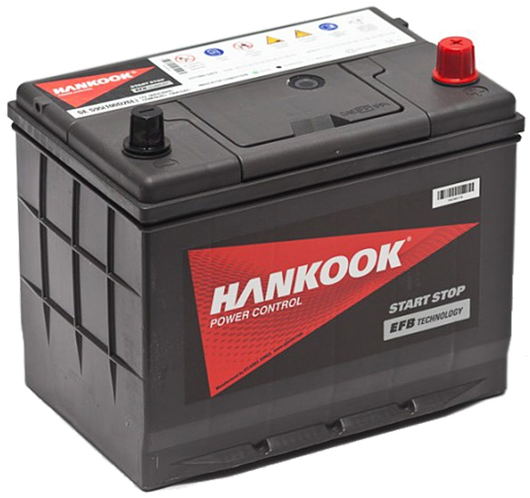 Аккумулятор автомобильный HANKOOK 100D26L EFB 6СТ-68 Ач обр.