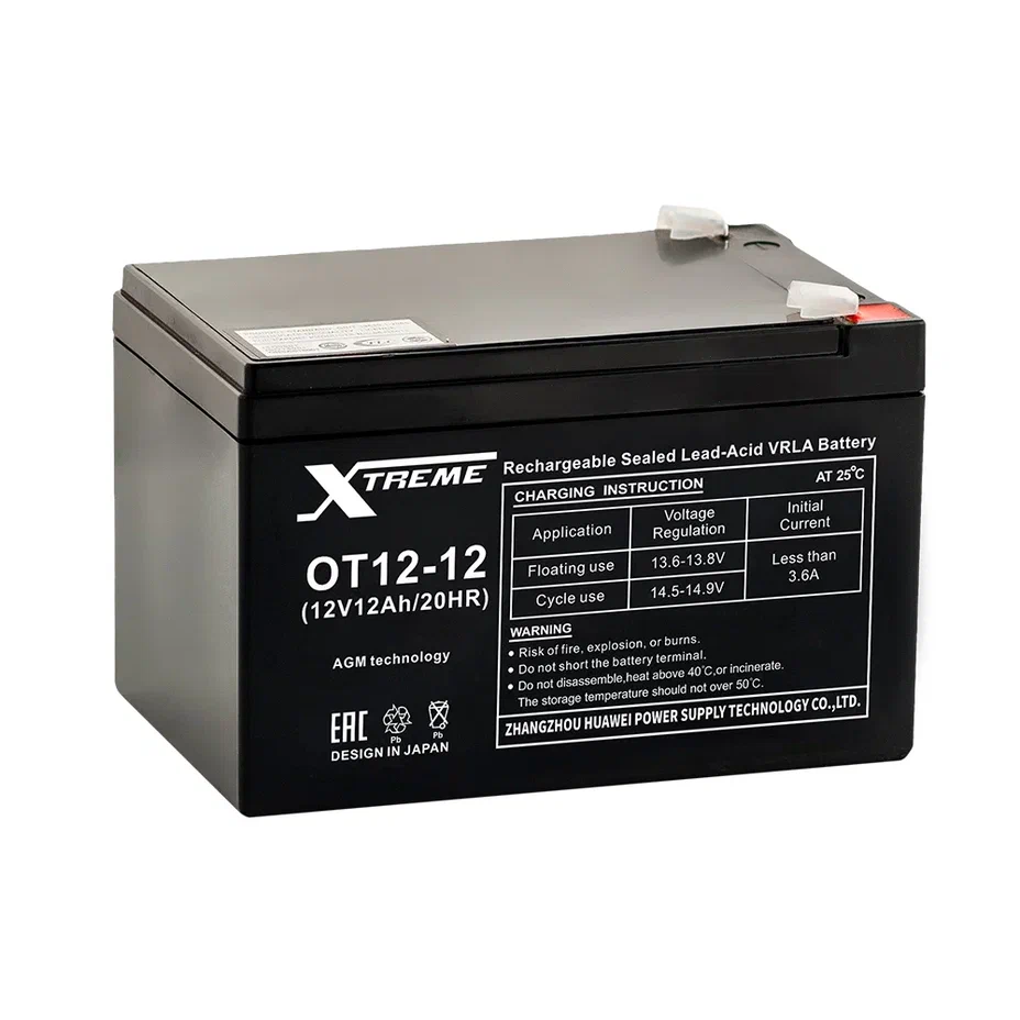 Аккумулятор ИБП Xtreme OT12-12 VRLA 12V 12Ah (151x98x95)