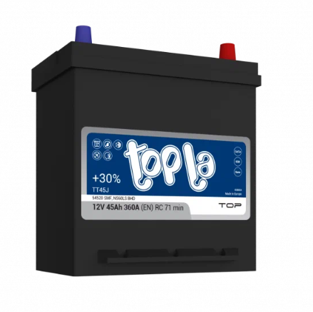 Аккумулятор TOPLA Top JIS 45.0 Ah 360 A 118245 TT45JX 54520 SMF П (196x134x223) B19L