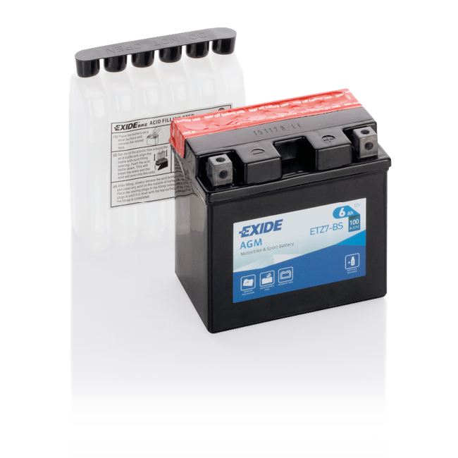 Аккумулятор мото EXIDE ETZ7-BS (YTZ7-BS) 6 Ач