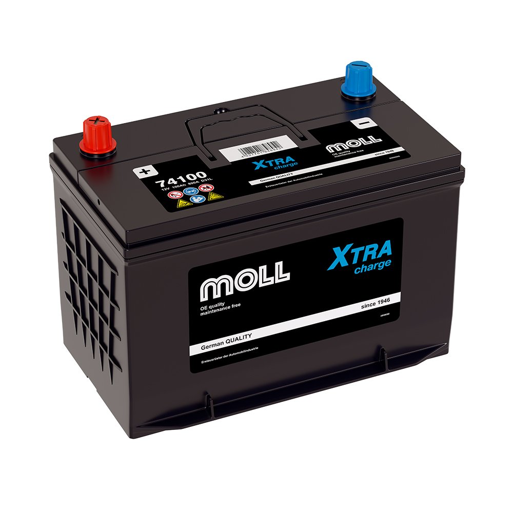 Аккумулятор автомобильный MOLL XTRA CHARGE 100.0 Ah 800 A ОП (305x171x220) (D31L 74100)