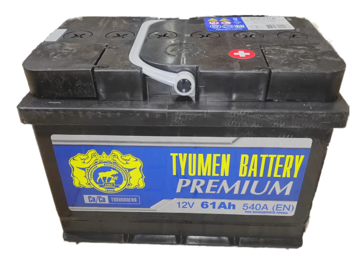 Аккумулятор автомобильный TYUMEN BATTERY PREMIUM 6СТ-61 обр. (низкий)