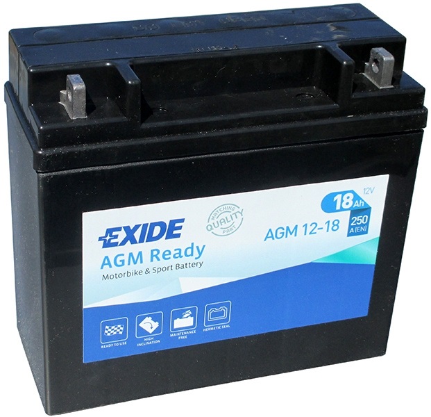 Аккумулятор мотоциклетный EXIDE AGM READY AGM12-18 Ач