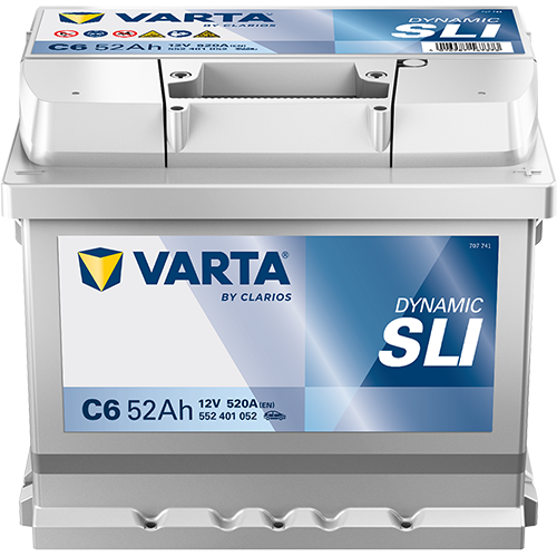 Аккумулятор автомобильный Varta Dynamic SLI C6 6СТ-52 Ач обр.LB1