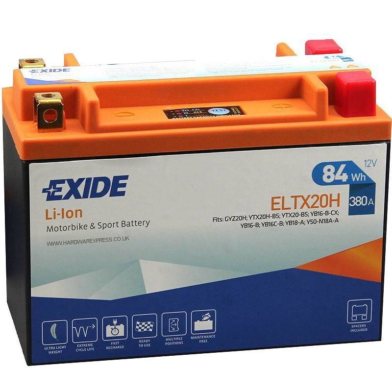 Аккумулятор мотоциклетный EXIDE LI-ION ELTX20H