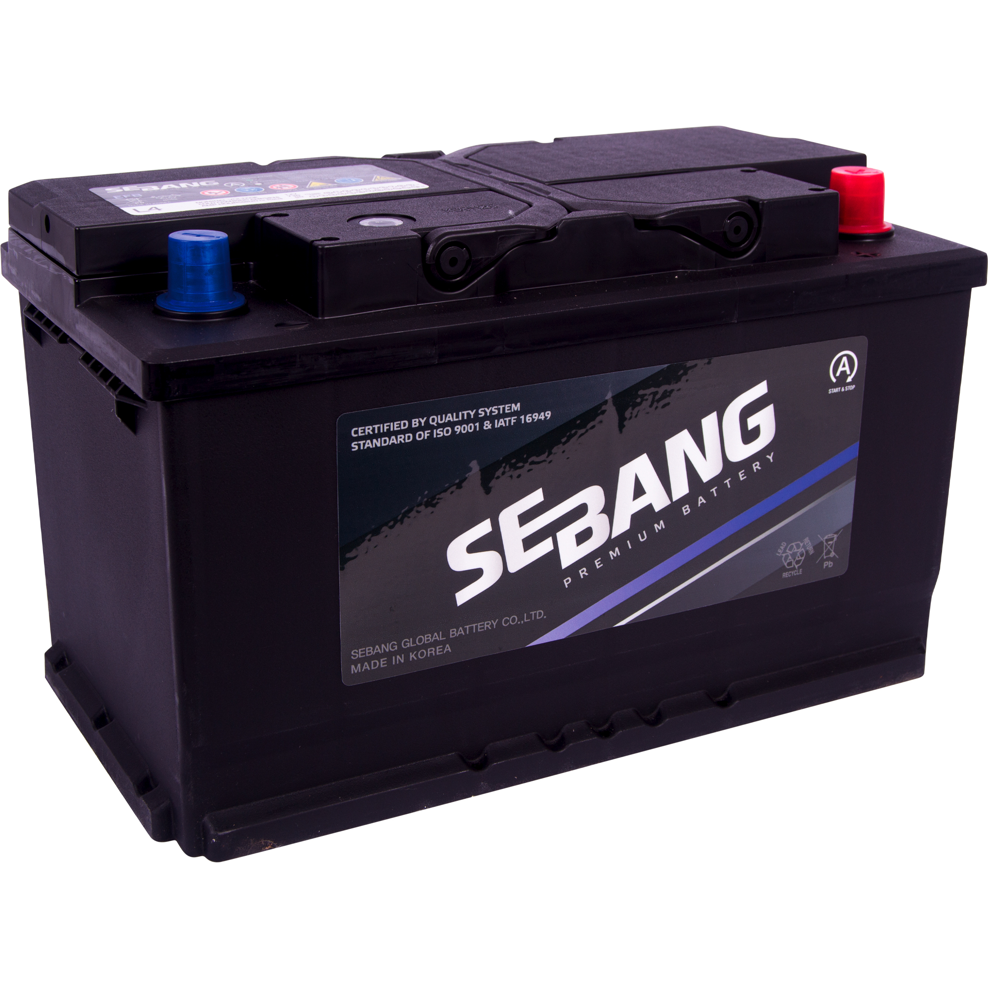 Аккумулятор автомобильный SEBANG AGM L4 80 А/ч ОБР