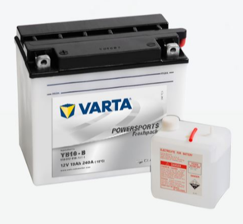 Аккумулятор мотоциклетный VARTA 14 А.ч 190А ПП 514 012 019 FP YB16-B (135x90x167)