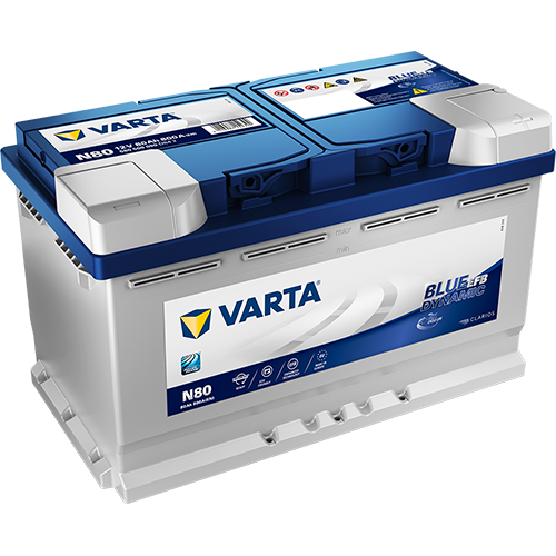 Аккумулятор автомобильный Varta Blue dynamic EFB 80А/ч 800А 580 500 080 (315х175х190) L4