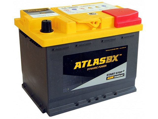 Аккумулятор автомобильный ATLAS AGM SA 56020 60.0 Ah 680 A ОП (242x175x190) L2