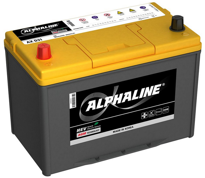 Аккумулятор автомобильный AlphaLINE AGM AX D31R 6СТ-90 Ач прям.