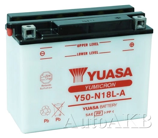Аккумулятор мото YUASA Y50-N18L-A 20 Ач