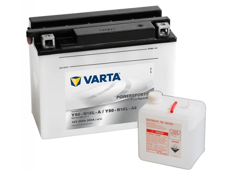 Аккумулятор мото Varta 520 012 020 (Y50-N18L-A) 20 Ач