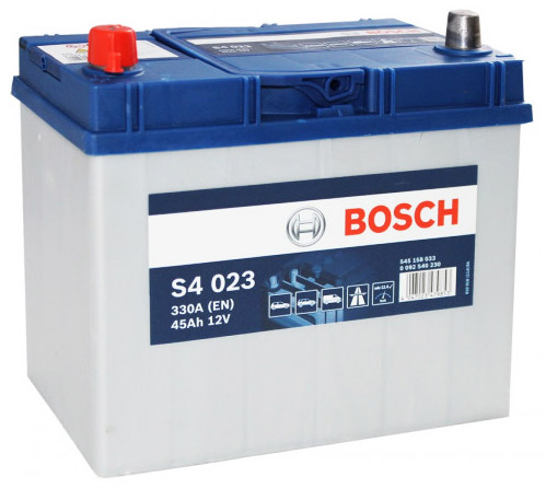 Аккумулятор автомобильный Bosch S4 023 6СТ-45 Ач прям. (60B24RS)