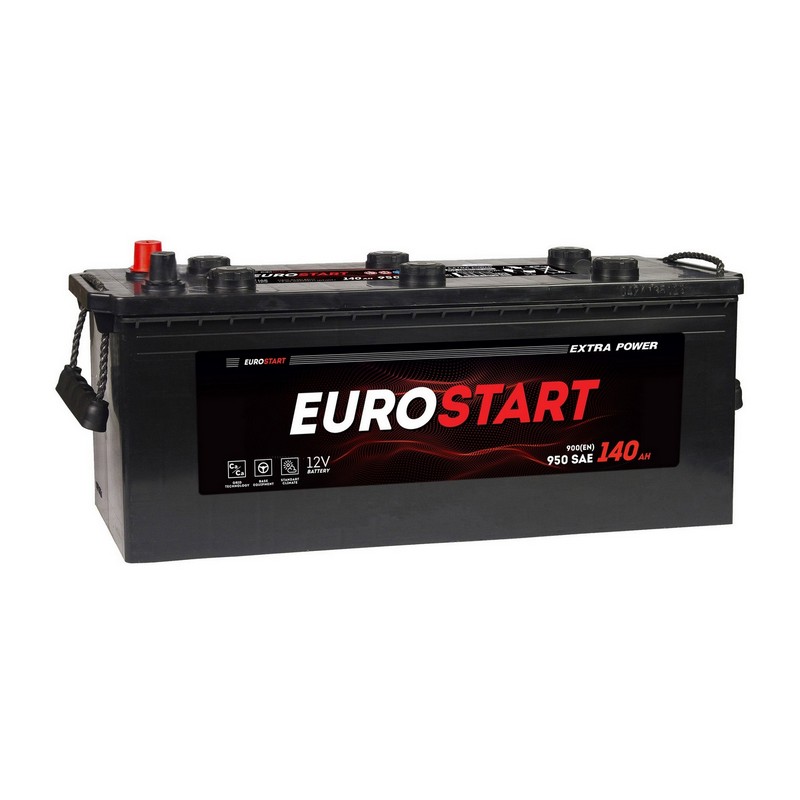 Аккумулятор автомобильный EUROSTART Extra Power 140 Ah L+ 900 A ПП (513x189x223)