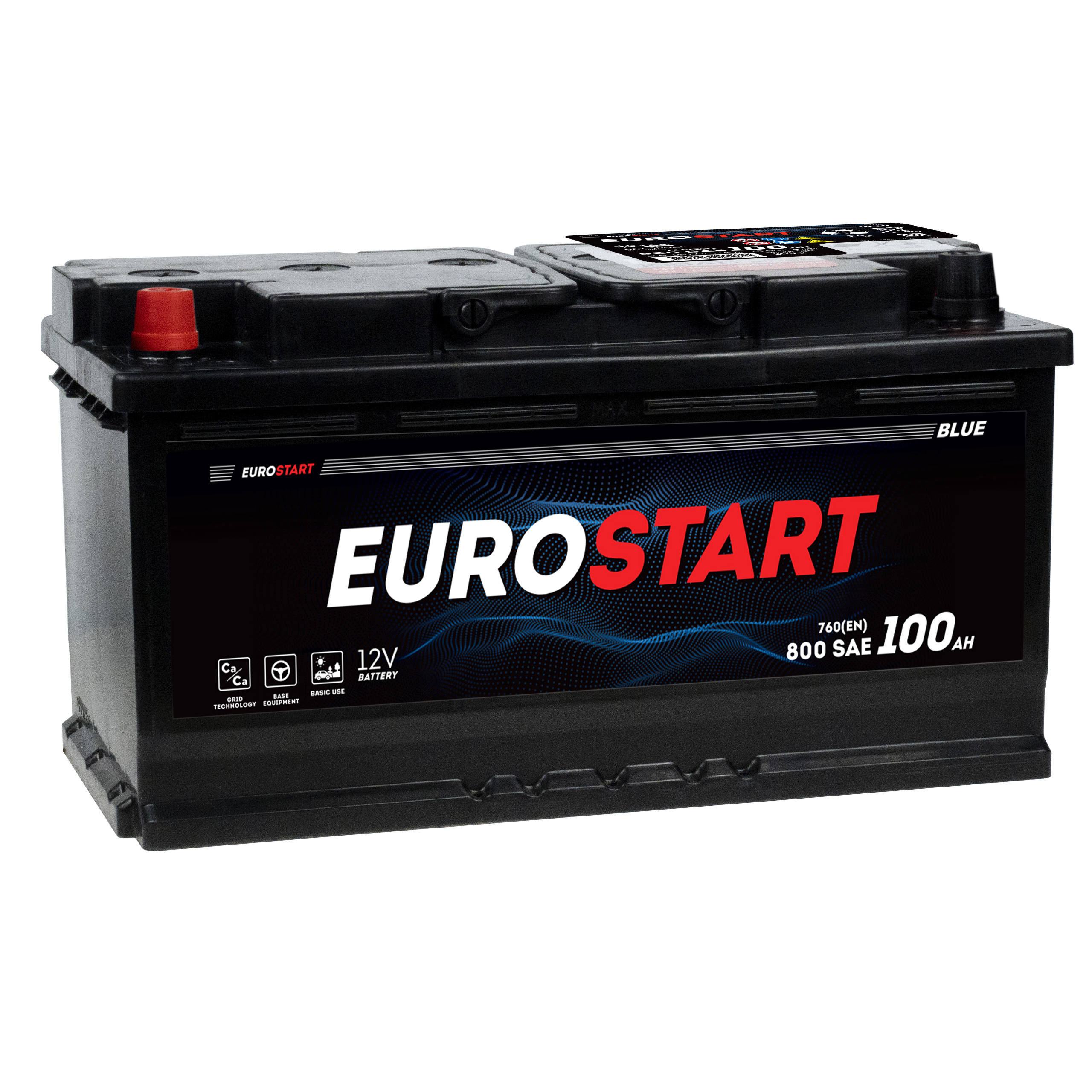 Аккумулятор автомобильный Eurostart Blue EB1001 100Ah 760A ПП
