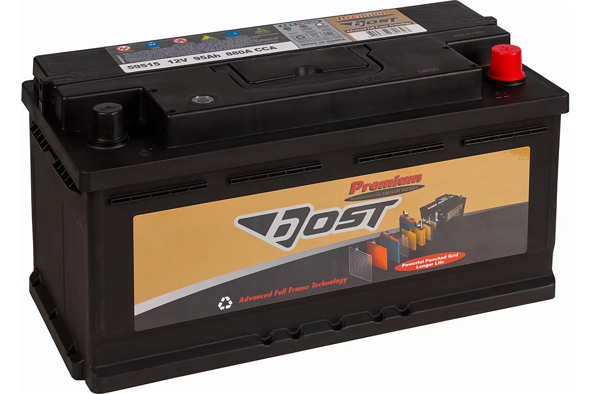 Аккумулятор автомобильный BOST PREMIUM 59515 (95R 880A 353x175x175) ОП