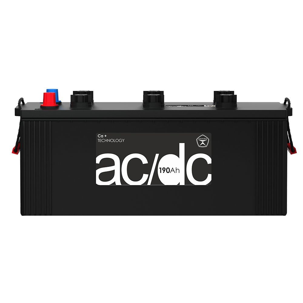Аккумулятор автомобильный AC/DC D5 190Ah 1250A ОП (513x223x223) D5