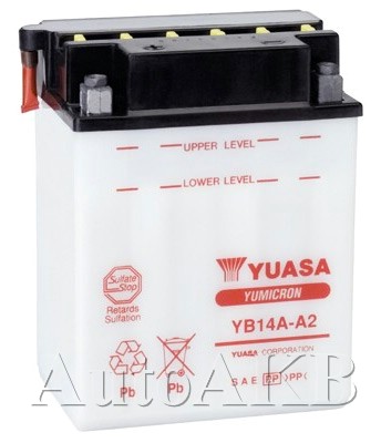 Аккумулятор мото YUASA YB14A-A2 14 Ач