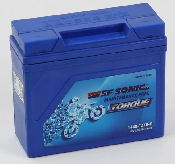 Аккумулятор мотоциклетный SF SONIC TORQUE 7Ач 85А ПП (TZ7B-B) (151x60x130)
