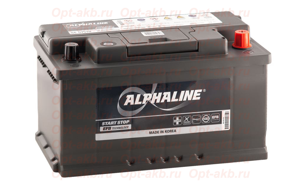 Аккумулятор AlphaLINE EFB SE LB4 57510 оп 75Ач 730А 315х175х175 [L4B]