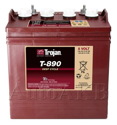 Аккумулятор тяговый Trojan T890 8V (с жидким электролитом) 190 Ач