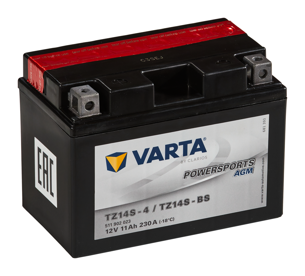 Аккумулятор мото Varta AGM 511 902 023 (YTZ14S-BS) 11 Ач