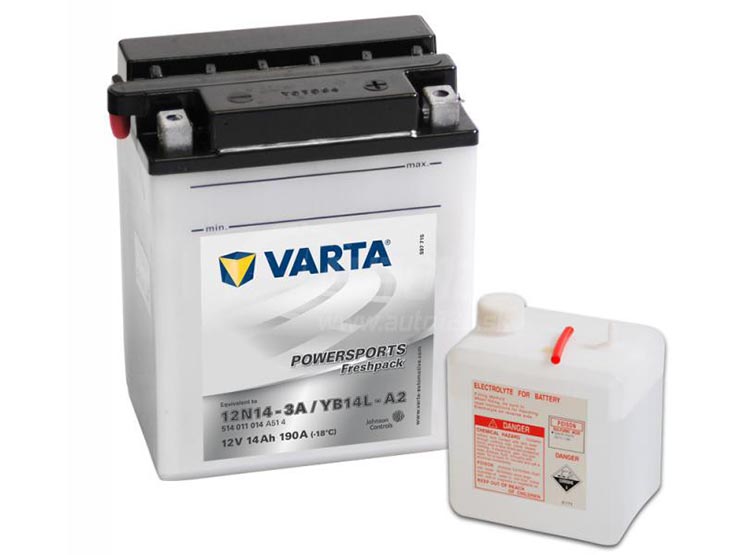 Аккумулятор мото Varta 514 012 014  (YB14-A2) 14 Ач