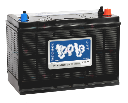 Аккумулятор грузовой/лодоч. TOPLA Top 110А/ч 1000А ОП BCI 31S TT110BCID (118610) 31S-1000 винт+конус (330x175x240)