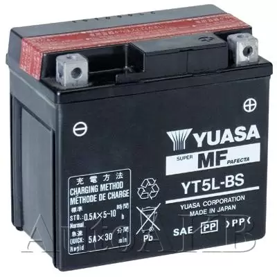 Аккумулятор мото YUASA YT5L-BS, YTX5L-BS 4 Ач