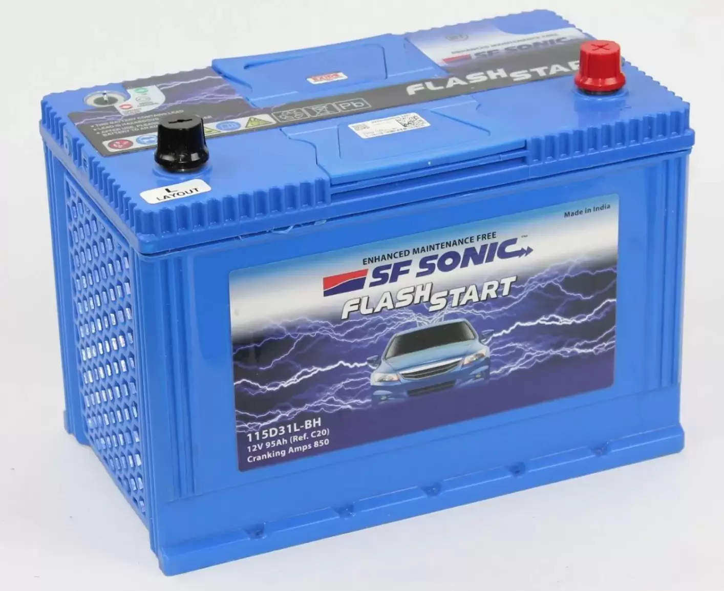 Аккумулятор автомобильный SF SONIC 115D31L 95 Ah 850A ОП (306x173x225) D31L