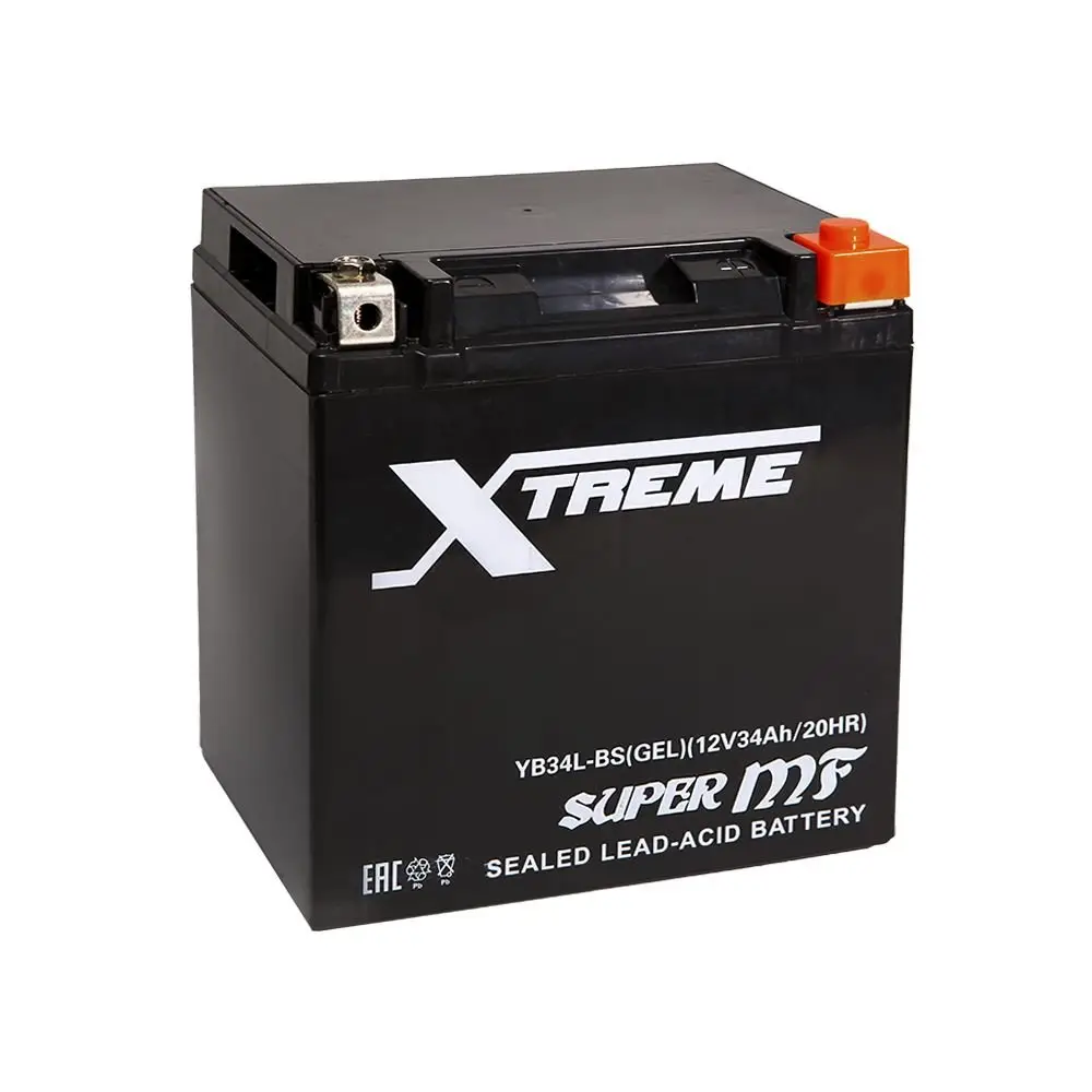 Аккумулятор мото Xtreme YB34L-BS GEL 33Ah 300A ОП (168x126x175)