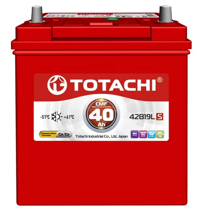 Аккумулятор автомобильный Totachi CMF 42B19LS 6СТ-40 Ач обр.