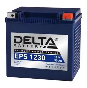 Аккумулятор Delta MOTO EPS 1230 (YTX30HL-BS, YTX30L-B, YTX30L) 30 Ач