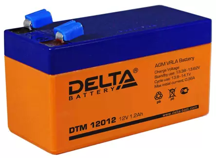 Аккумулятор Delta DTM12012 12V 1.2 Ач