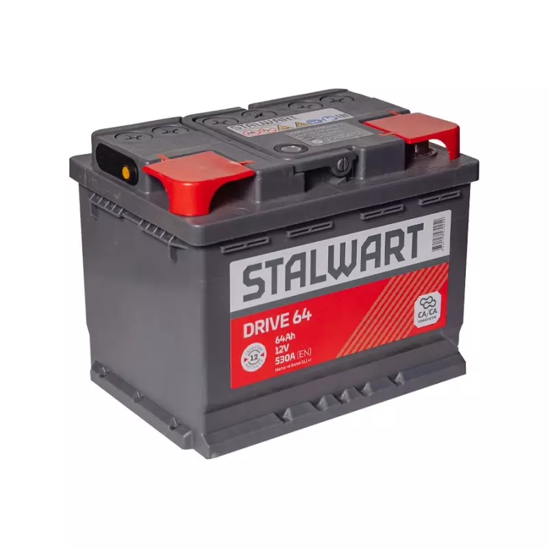 Аккумулятор автомобильный STALWART Drive 64.0 Ah 530 A ОП (242x175x190) L2