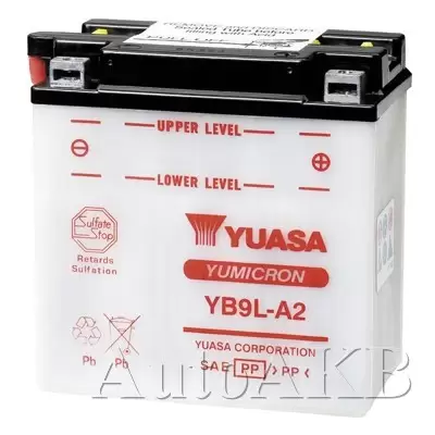 Аккумулятор мото YUASA YB9L-A2 9 Ач
