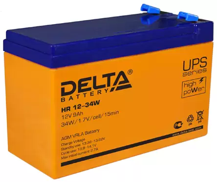 Аккумулятор Delta HR12-34W 8 Ач