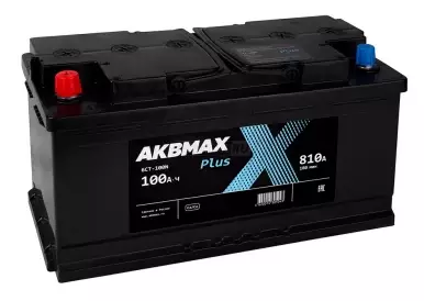 Аккумулятор автомобильный AKBMAX PLUS 100L 810A ПП (352x175x192) 100 Ач
