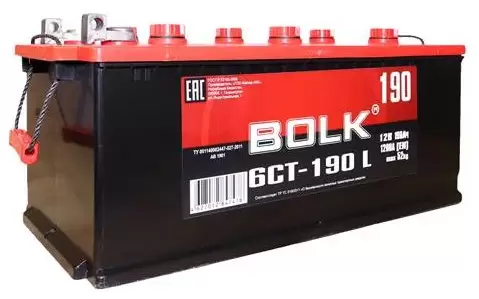 Аккумулятор грузовой BOLK AB 6СТ-190 Ач БОЛТ