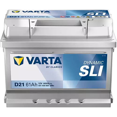 Аккумулятор автомобильный Varta Dynamic SLI D21 6СТ-61 Ач обр.LB2