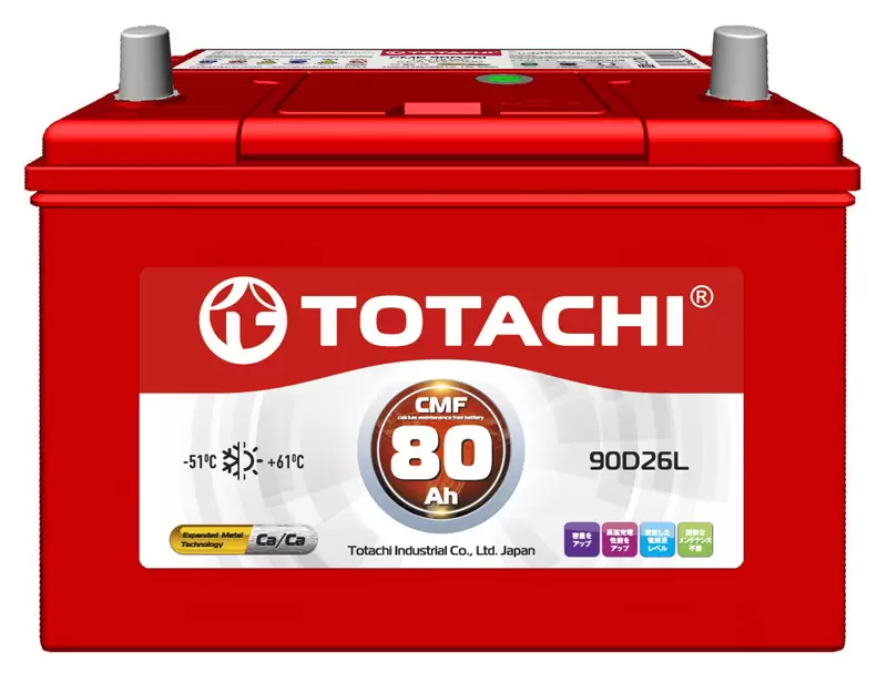 Аккумулятор автомобильный Totachi CMF 90D26L 6СТ-80 Ач обр.