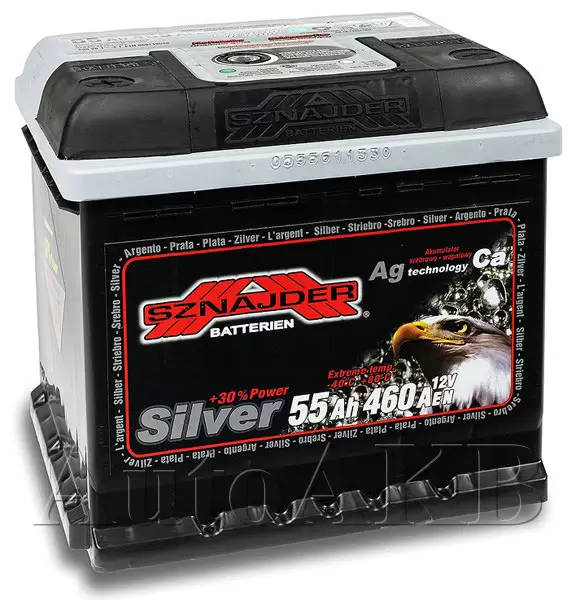 Аккумулятор автомобильный SZNAJDER Silver 555 26 6СТ-55 Ач прям.