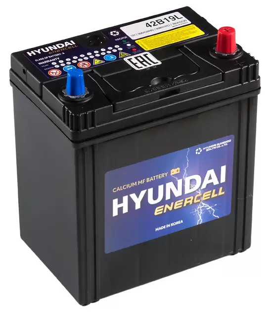 Аккумулятор автомобильный Hyundai CMF 42B19L 6СТ-38 Ач обр.