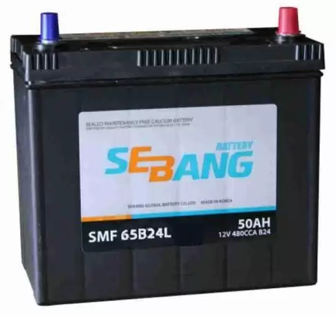Аккумулятор автомобильный SEBANG SMF 65B24LS 6СТ-50 Ач обр.
