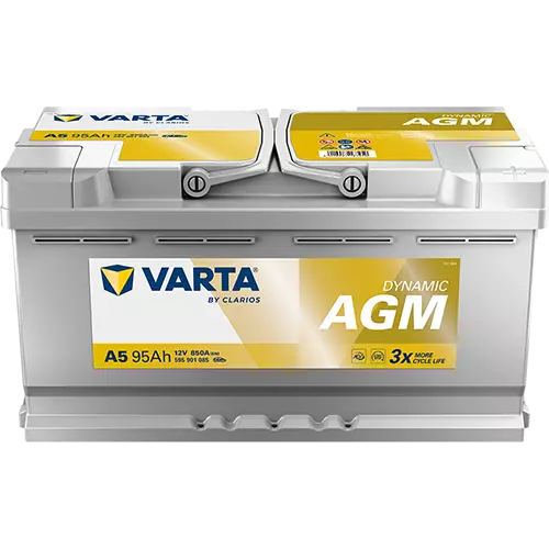 Аккумулятор автомобильный Varta Dynamic AGM A5 595 901 085  6СТ-95 обр.